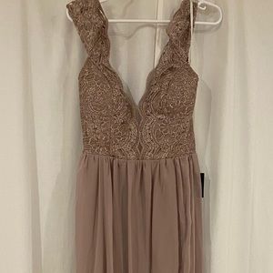 Brand new size large dress with lace top